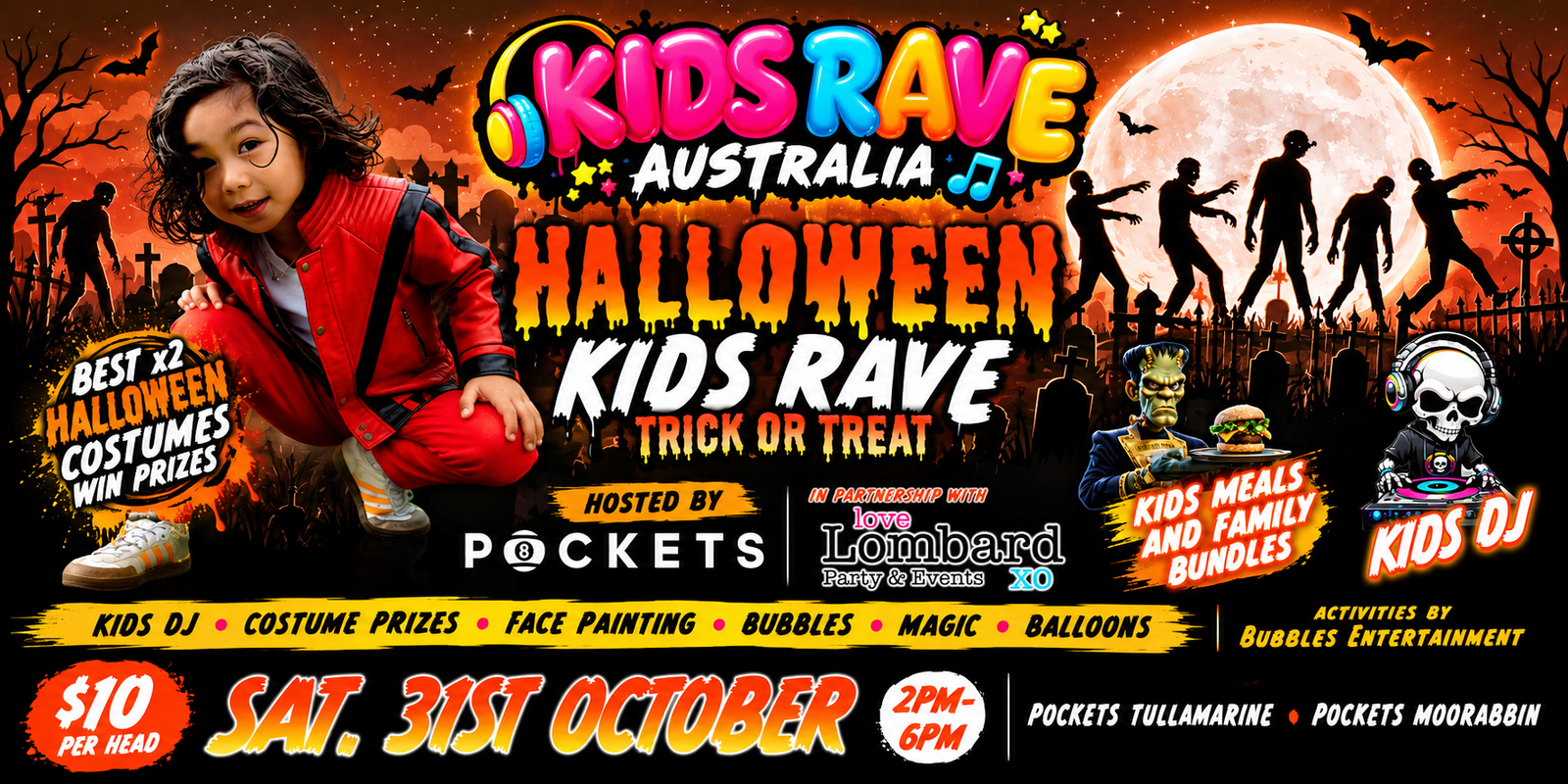 MOORABBIN HALLOWEEN KIDS RAVE PARTY